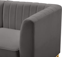 Load image into Gallery viewer, Alina Grey Velvet Modular Sectional