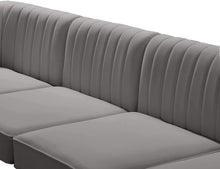 Load image into Gallery viewer, Alina Grey Velvet Modular Sectional