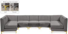 Load image into Gallery viewer, Alina Grey Velvet Modular Sectional