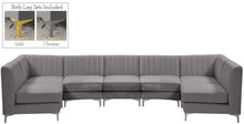 Load image into Gallery viewer, Alina Grey Velvet Modular Sectional