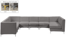 Load image into Gallery viewer, Alina Grey Velvet Modular Sectional