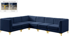 Load image into Gallery viewer, Alina Navy Velvet Modular Sectional