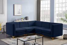 Load image into Gallery viewer, Alina Navy Velvet Modular Sectional