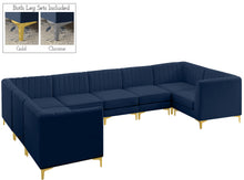 Load image into Gallery viewer, Alina Navy Velvet Modular Sectional