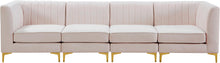 Load image into Gallery viewer, Alina Pink Velvet Modular Sectional