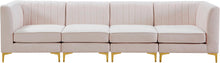 Load image into Gallery viewer, Alina Pink Velvet Modular Sectional