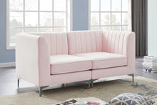 Load image into Gallery viewer, Alina Pink Velvet Modular Sectional