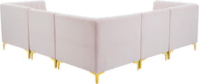 Load image into Gallery viewer, Alina Pink Velvet Modular Sectional