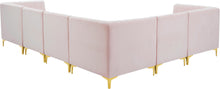 Load image into Gallery viewer, Alina Pink Velvet Modular Sectional