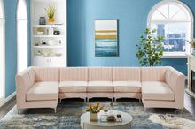 Load image into Gallery viewer, Alina Pink Velvet Modular Sectional