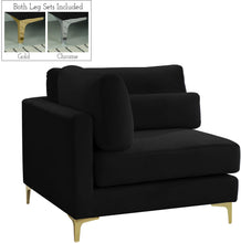 Load image into Gallery viewer, Julia Black Velvet Modular Corner Chair