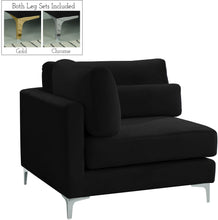 Load image into Gallery viewer, Julia Black Velvet Modular Corner Chair