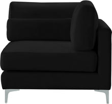Load image into Gallery viewer, Julia Black Velvet Modular Corner Chair