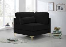 Load image into Gallery viewer, Julia Black Velvet Modular Corner Chair