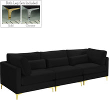 Load image into Gallery viewer, Julia Black Velvet Modular Sofa (3 Boxes)