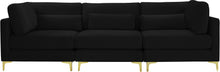 Load image into Gallery viewer, Julia Black Velvet Modular Sofa (3 Boxes)