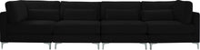 Load image into Gallery viewer, Julia Black Velvet Modular Sofa (4 Boxes)