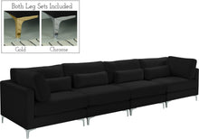 Load image into Gallery viewer, Julia Black Velvet Modular Sofa (4 Boxes)