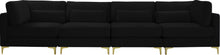 Load image into Gallery viewer, Julia Black Velvet Modular Sofa (4 Boxes)