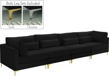 Load image into Gallery viewer, Julia Black Velvet Modular Sofa (4 Boxes)