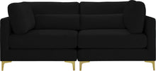 Load image into Gallery viewer, Julia Black Velvet Modular Sofa