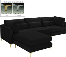 Load image into Gallery viewer, Julia Black Velvet Modular Sectional (4 Boxes)