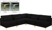 Load image into Gallery viewer, Julia Black Velvet Modular Sectional (5 Boxes)