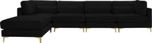 Load image into Gallery viewer, Julia Black Velvet Modular Sectional (5 Boxes)