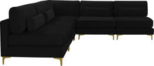 Load image into Gallery viewer, Julia Black Velvet Modular Sectional (5 Boxes)