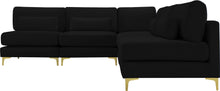 Load image into Gallery viewer, Julia Black Velvet Modular Sectional (5 Boxes)