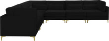 Load image into Gallery viewer, Julia Black Velvet Modular Sectional (6 Boxes)