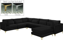 Load image into Gallery viewer, Julia Black Velvet Modular Sectional (7 Boxes)