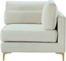 Load image into Gallery viewer, Julia Cream Velvet Modular Corner Chair