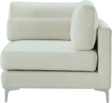 Load image into Gallery viewer, Julia Cream Velvet Modular Corner Chair