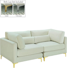 Load image into Gallery viewer, Julia Cream Velvet Modular Sofa