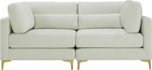 Load image into Gallery viewer, Julia Cream Velvet Modular Sofa