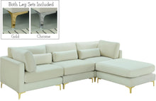 Load image into Gallery viewer, Julia Cream Velvet Modular Sectional (4 Boxes)