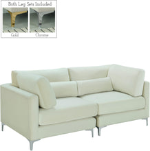 Load image into Gallery viewer, Julia Cream Velvet Modular Sofa