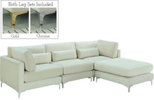 Load image into Gallery viewer, Julia Cream Velvet Modular Sectional (4 Boxes)