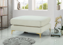 Load image into Gallery viewer, Julia Cream Velvet Modular Ottoman