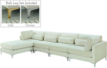 Load image into Gallery viewer, Julia Cream Velvet Modular Sectional (5 Boxes)