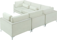 Load image into Gallery viewer, Julia Cream Velvet Modular Sectional (5 Boxes)