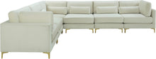 Load image into Gallery viewer, Julia Cream Velvet Modular Sectional (6 Boxes)