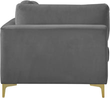 Load image into Gallery viewer, Julia Grey Velvet Modular Corner Chair