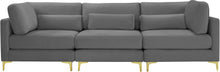 Load image into Gallery viewer, Julia Grey Velvet Modular Sofa (3 Boxes)