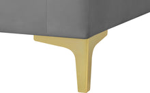 Load image into Gallery viewer, Julia Grey Velvet Modular Ottoman