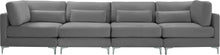 Load image into Gallery viewer, Julia Grey Velvet Modular Sofa (4 Boxes)