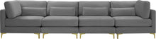 Load image into Gallery viewer, Julia Grey Velvet Modular Sofa (4 Boxes)