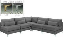 Load image into Gallery viewer, Julia Grey Velvet Modular Sectional (5 Boxes)