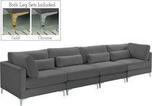 Load image into Gallery viewer, Julia Grey Velvet Modular Sofa (4 Boxes)